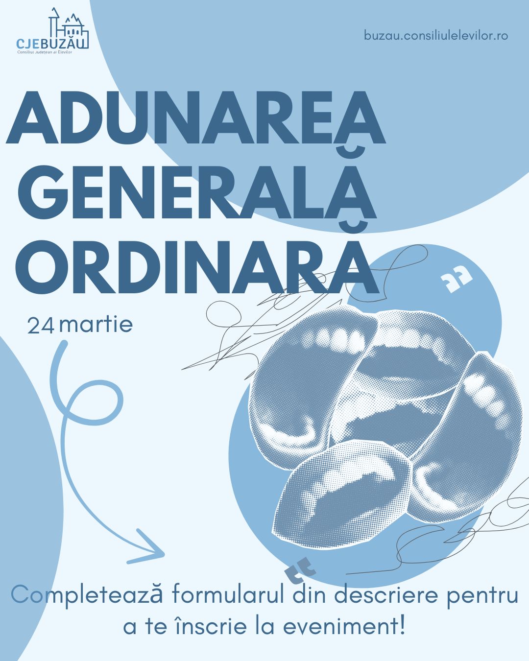 Adunarea generală ordinară a Consiliului Județean al Elevilor Buzău – Martie 2025